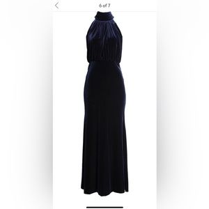 Eliza J - Mock Neck Blousen Dress - Size 16 - worn once! Navy / Dark Blue